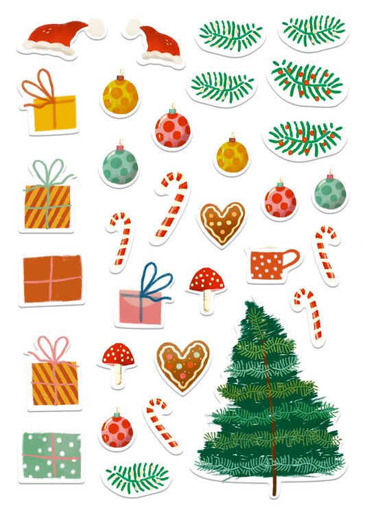 Produktbild: Postkarten zum Selbstgestalten - Frohe Weihnachten