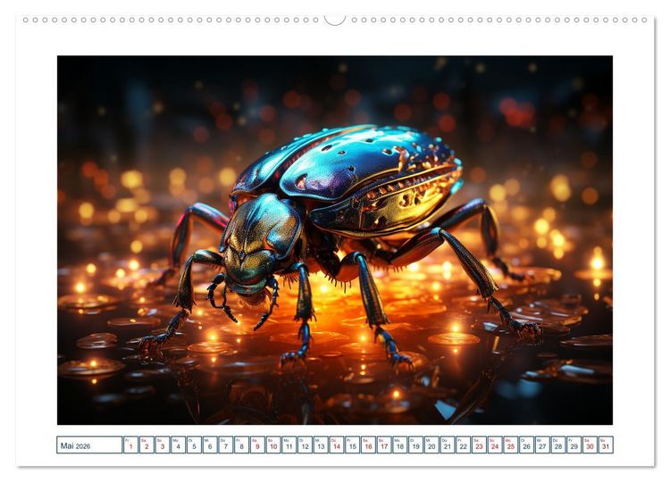 Produktbild: Magische Insekten (hochwertiger Premium Wandkalender 2026 DIN A2 quer), Kunstdruck in Hochglanz