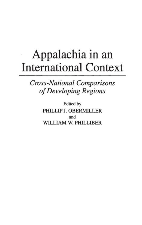Produktbild: Appalachia in an International Context