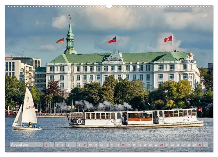 Produktbild: Hamburg Stadt an der Alster und Elbe (Wandkalender 2026 DIN A2 quer), CALVENDO Monatskalender