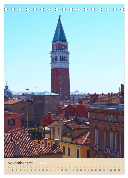 Produktbild: F&uuml;r immer Dein Venedig (Tischkalender 2026 DIN A5 hoch), CALVENDO Monatskalender