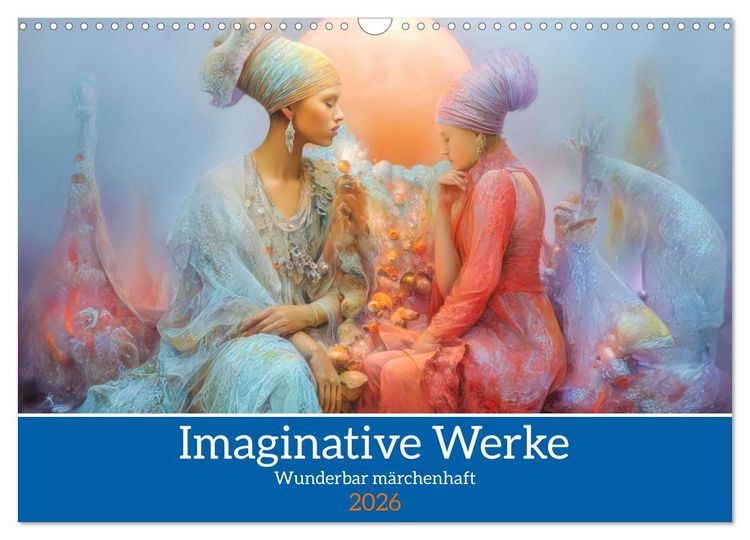 Produktbild: Imaginative Werke - Wunderbar m&auml;rchenhaft (Wandkalender 2026 DIN A3 quer), CALVENDO Monatskalender