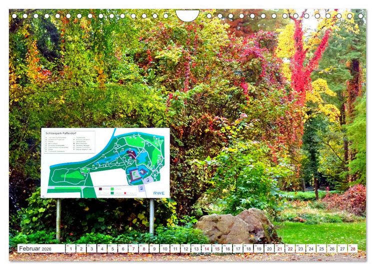 Produktbild: Gr&uuml;nes Paradies - Schlosspark Paffendorf (Wandkalender 2026 DIN A4 quer), CALVENDO Monatskalender