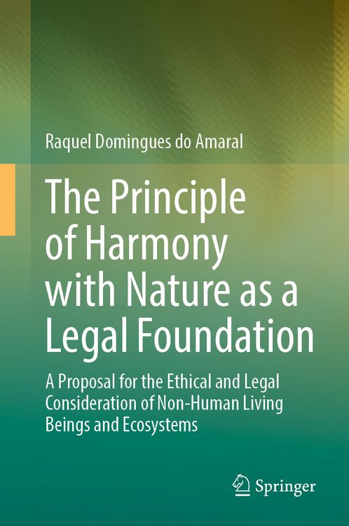 Produktbild: The Principle of Harmony with Nature as a Legal Foundation