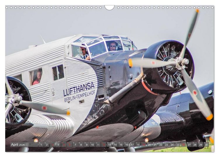 Produktbild: JU 52 - Zwischen Himmel und Erde (Wandkalender 2026 DIN A3 quer), CALVENDO Monatskalender