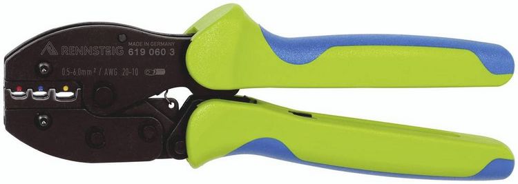 Produktbild: Rennsteig Werkzeuge PEW9.60 619 060 3 Crimpzange Isolierte Kabelverbinder 0.5 bis 6mm&sup2;