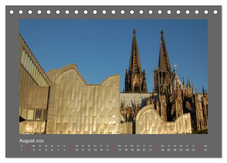 Produktbild: Kirchen in Europa (Tischkalender 2026 DIN A5 quer), CALVENDO Monatskalender