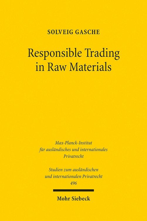 Produktbild: Responsible Trading in Raw Materials