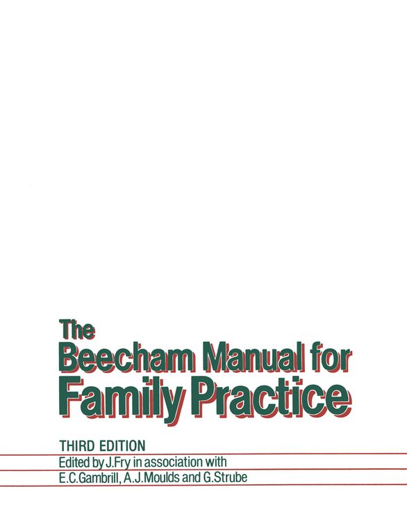 Produktbild: The Beecham Manual for Family Practice