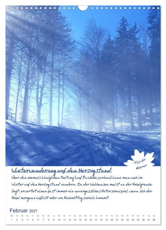 Produktbild: Dahoam erleben! Einmalige Wander-und Naturerlebnisse in Oberbayern (Wandkalender 2027 DIN A3 hoch), CALVENDO Monatskalender