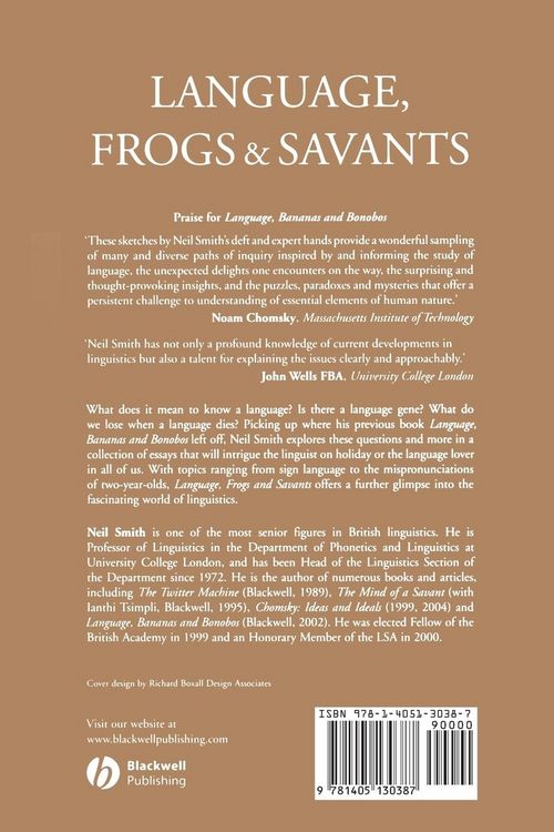 Produktbild: Language, Frogs and Savants