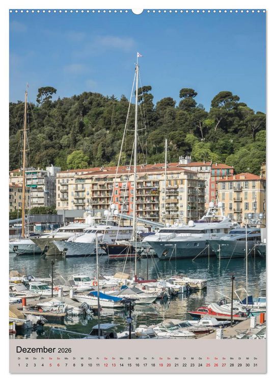 Produktbild: C&Ocirc;TE D&rsquo;AZUR Cannes, Monaco und Nizza (hochwertiger Premium Wandkalender 2026 DIN A2 hoch), Kunstdruck in Hochglanz