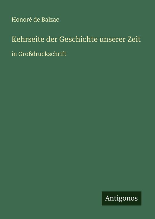 Produktbild: Kehrseite der Geschichte unserer Zeit