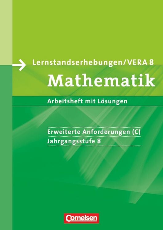 Produktbild: Vorbereitungsmaterialien f&uuml;r VERA - Vergleichsarbeiten/ Lernstandserhebungen - Mathematik - 8. Schuljahr: Erweiterte Anforderungen