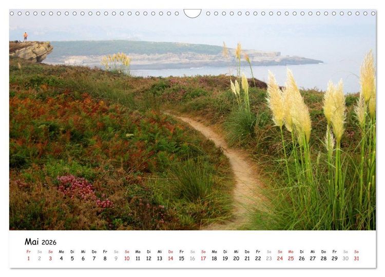 Produktbild: Camino del norte - K&uuml;stenweg (Wandkalender 2026 DIN A3 quer), CALVENDO Monatskalender
