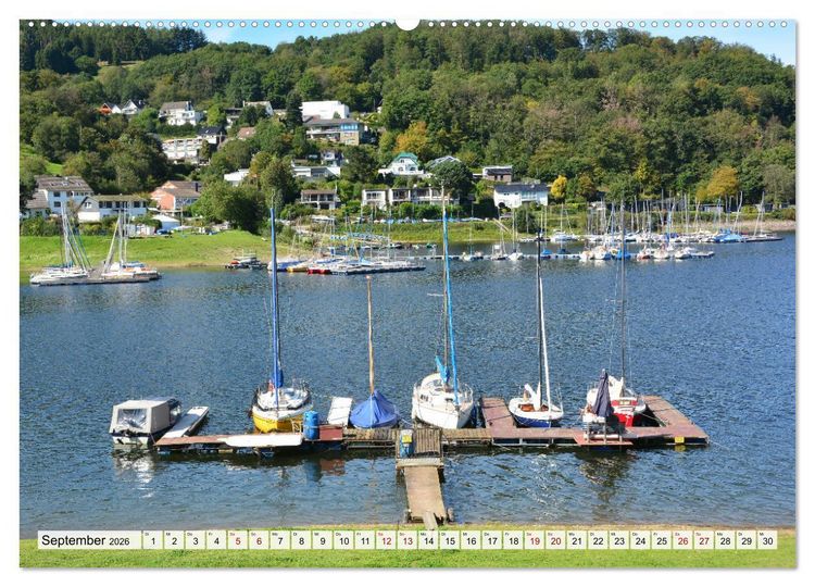 Produktbild: Rurberg und Woffelsbach - Leben wo andere Urlaub machen, in der Eifel (Wandkalender 2026 DIN A2 quer), CALVENDO Monatskalender