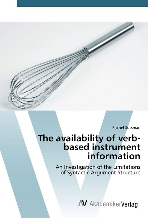 Produktbild: The availability of verb- based instrument information