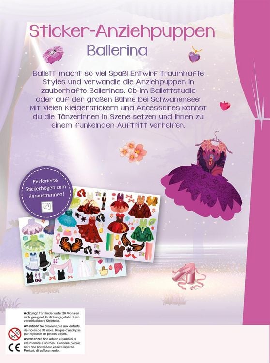 Produktbild: Sticker-Anziehpuppen &ndash; Ballerina