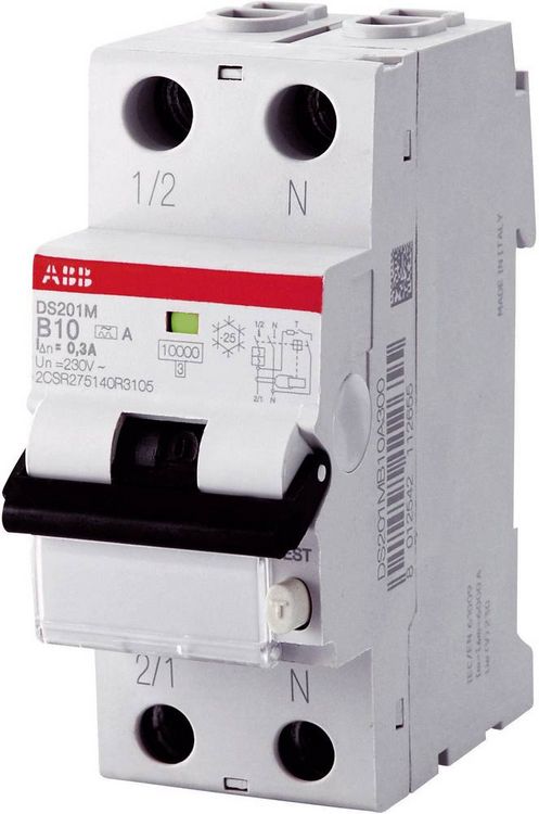 Produktbild: ABB DS201 - Fehlerstromschutzschalter - 10000 A - IP20 - IP40 - B16 A30 Residual