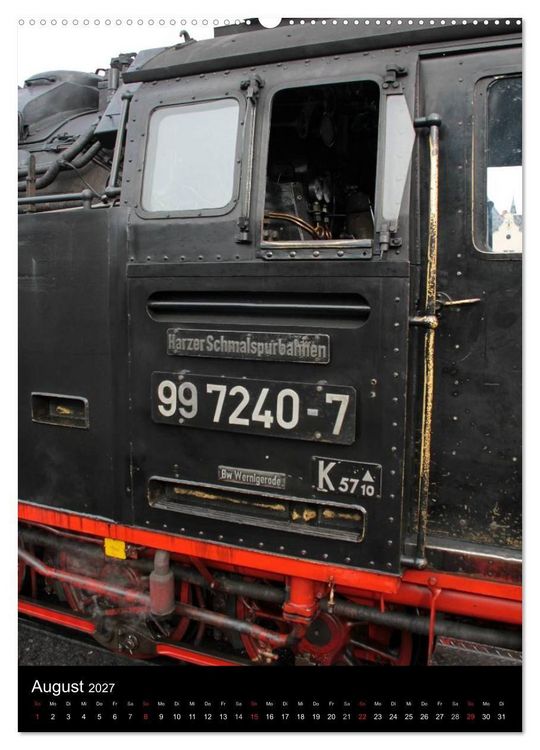 Produktbild: Die Brockenbahn (Wandkalender 2027 DIN A2 hoch), CALVENDO Monatskalender