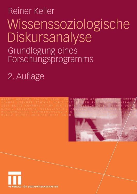 Produktbild: Wissenssoziologische Diskursanalyse