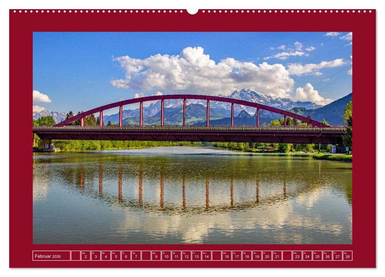 Produktbild: Sch&ouml;ne Gr&uuml;&szlig;e aus Hallein (hochwertiger Premium Wandkalender 2026 DIN A2 quer), Kunstdruck in Hochglanz