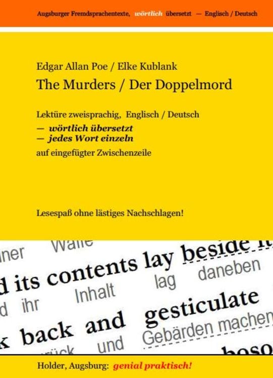 Produktbild: The Murders / Der Doppelmord -- Lektüre zweisprachig, Englisch / Deutsch,