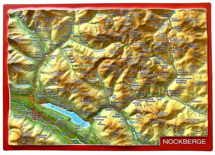 Produktbild: Markgraf, A: Reliefpostkarte Nockberge