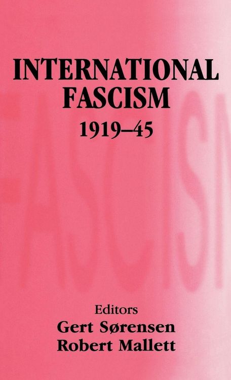 Produktbild: International Fascism, 1919-45