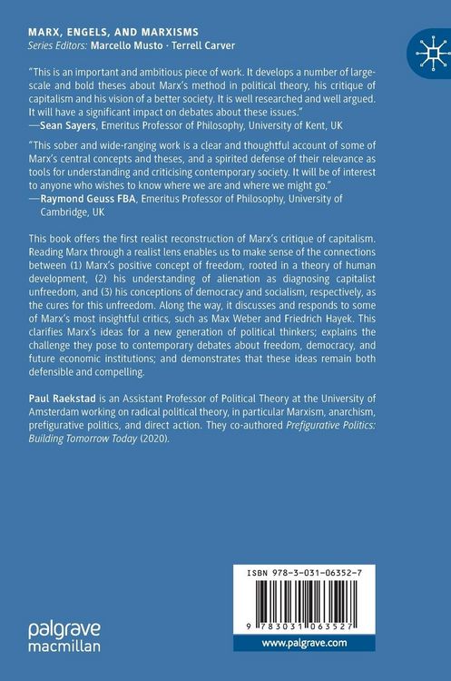 Produktbild: Karl Marx's Realist Critique of Capitalism