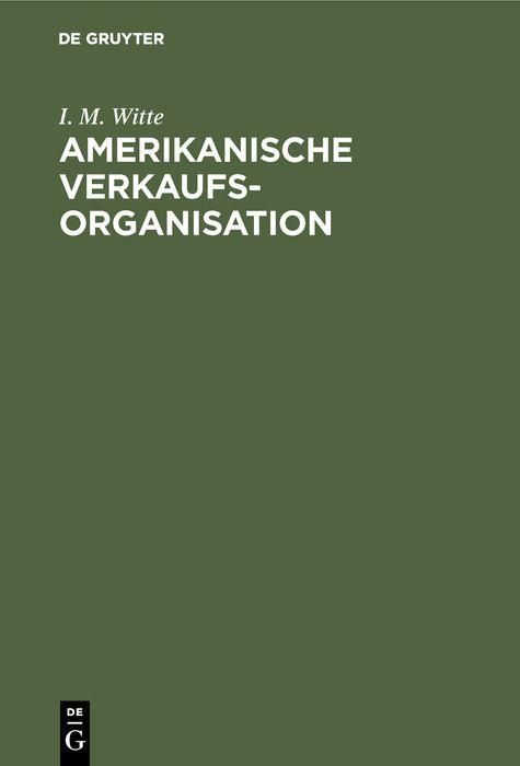 Produktbild: Amerikanische Verkaufsorganisation