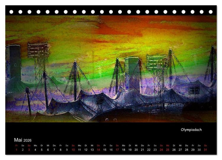 Produktbild: M&uuml;nchen digital (Tischkalender 2026 DIN A5 quer), CALVENDO Monatskalender