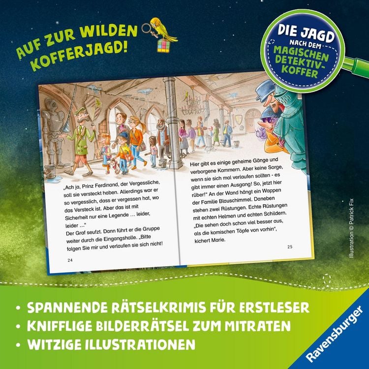 Produktbild: Die Jagd nach dem magischen Detektivkoffer, Band 4 - Achtung, Raubritter!