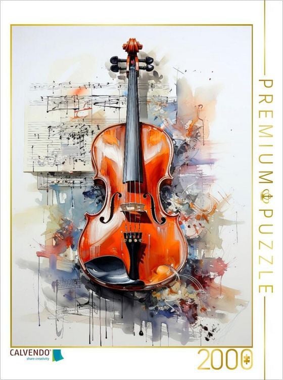 Produktbild: CALVENDO Puzzle Die Geige | 2000 Teile Lege-Gr&ouml;&szlig;e 90x67cm Foto-Puzzle f&uuml;r gl&uuml;ckliche Stunden