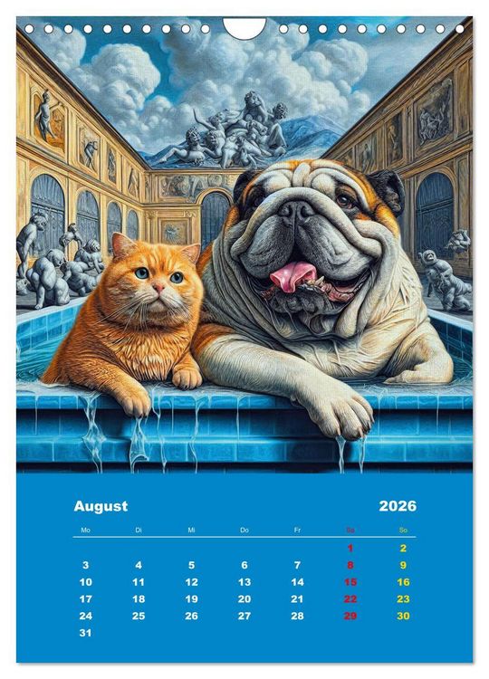 Produktbild: Abenteuer mit Micki und Bullig! (Wandkalender 2026 DIN A4 hoch), CALVENDO Monatskalender