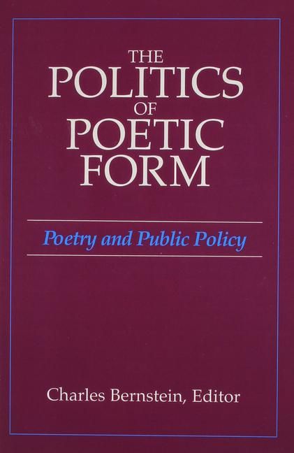 Produktbild: The Politics of Poetic Form