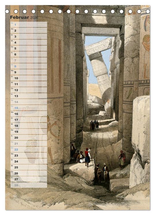 Produktbild: &Auml;gyptens Tempel (Tischkalender 2026 DIN A5 hoch), CALVENDO Monatskalender