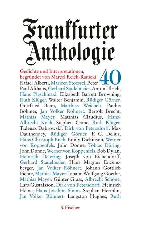 Produktbild: Frankfurter Anthologie