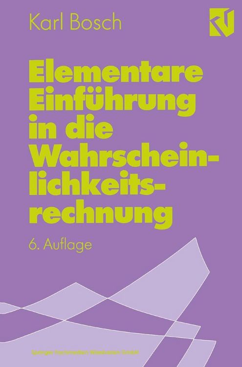 Produktbild: Elementare Einf&uuml;hrung in die Wahrscheinlichkeitsrechnung