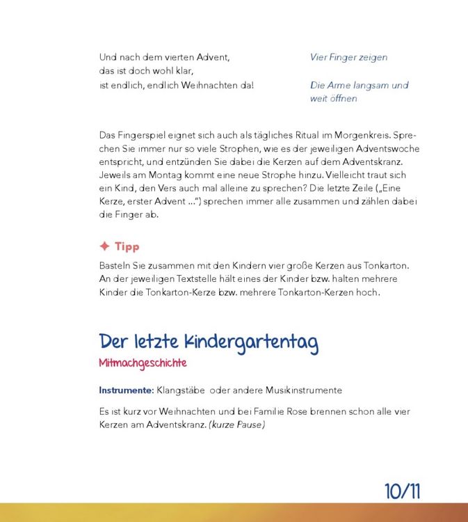 Produktbild: Advent und Weihnachten feiern in der Kita, m. Audio-CD