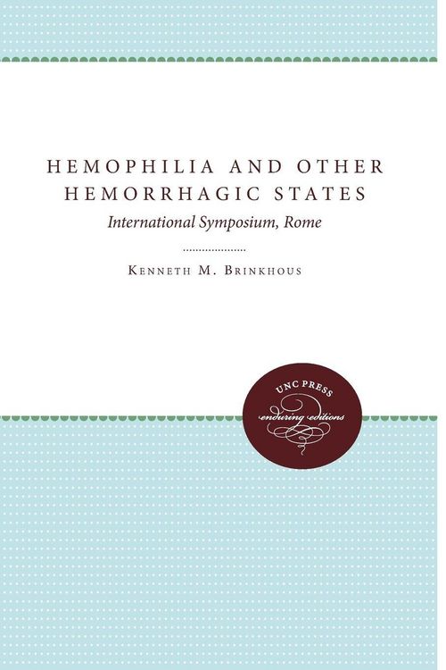 Produktbild: Hemophilia and Other Hemorrhagic States