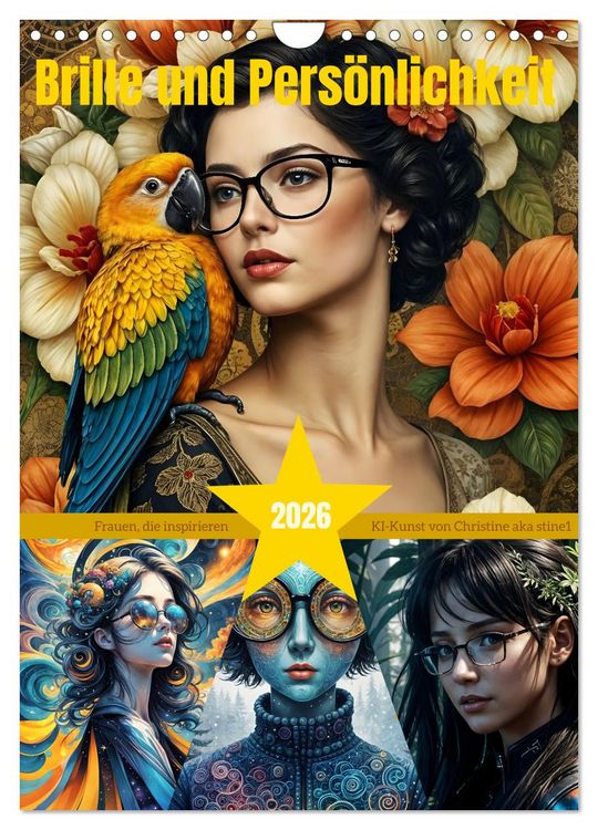 Produktbild: Brille und Pers&ouml;nlichkeit (Wandkalender 2026 DIN A4 hoch), CALVENDO Monatskalender