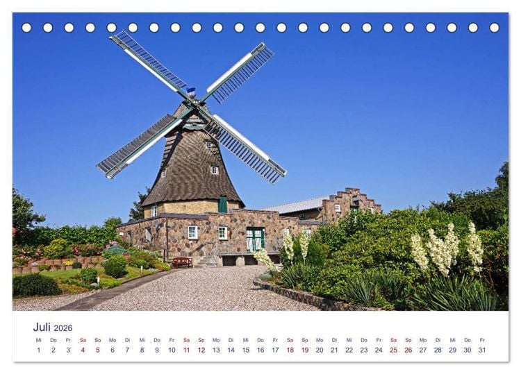 Produktbild: Radtouren ab Eckernf&ouml;rde (Tischkalender 2026 DIN A5 quer), CALVENDO Monatskalender