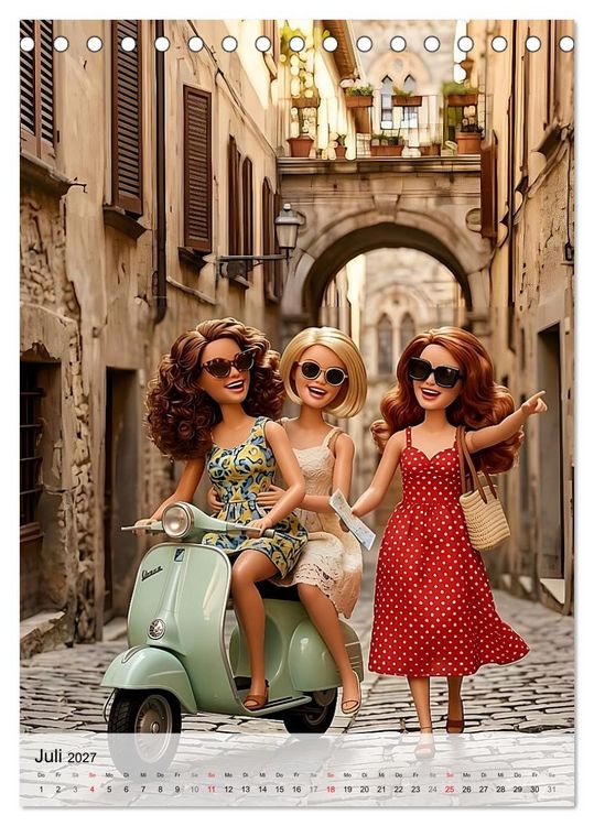 Produktbild: Fabulous Dolls &ndash; Im Hier und Jetzt (Tischkalender 2027 DIN A5 hoch), CALVENDO Monatskalender
