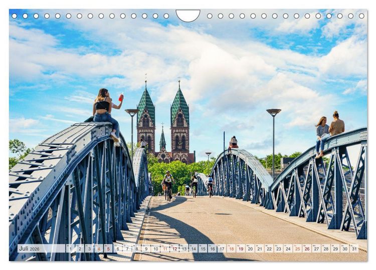 Produktbild: Freiburg im Breisgau Impressionen (Wandkalender 2026 DIN A4 quer), CALVENDO Monatskalender