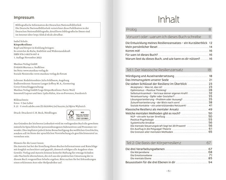 Produktbild: K&ouml;rperResilienz. Kopf und K&ouml;rper in Einklang bringen - so erreichst du Ruhe, Stabilit&auml;t und Widerstandskraft