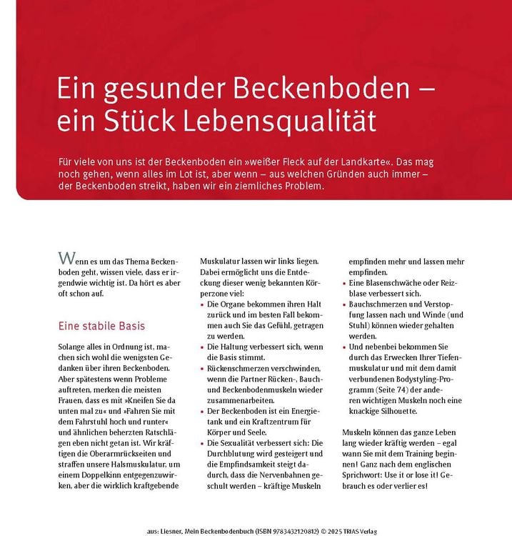 Produktbild: Mein Beckenbodenbuch