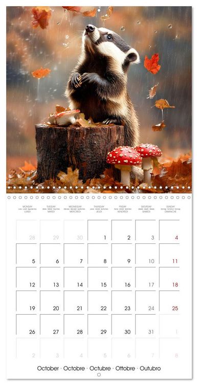 Produktbild: WILDLIFE IN THE ENCHANTED FOREST (Wall Calendar 2026 12 &times; 12 Inch) CALVENDO 12 Month Wall Calendar
