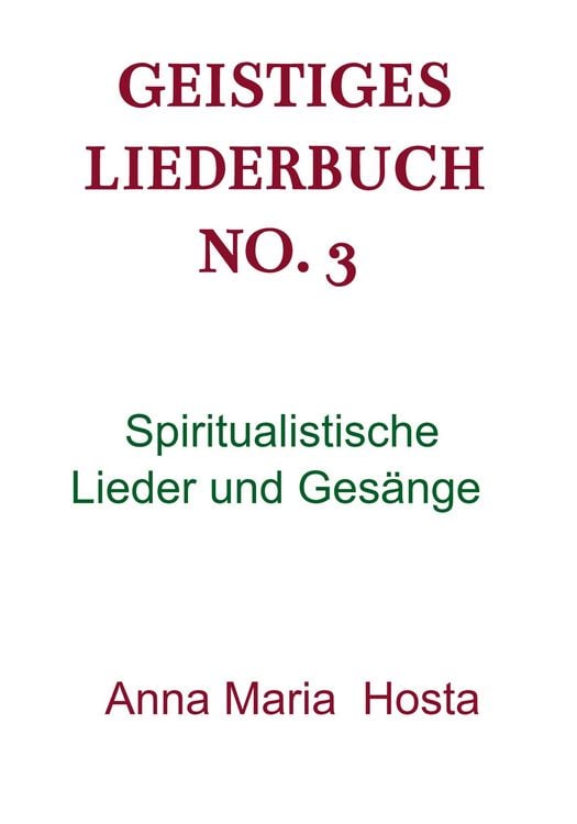 Produktbild: Geistiges Liederbuch No. 3
