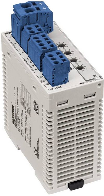 Produktbild: WAGO 787-1664 Elektronischer Schutzschalter 24 V/DC 10 A 240 W Anzahl Ausg&auml;nge:4 x Inhalt 1 St.